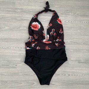 Beachsissi Floral Halter Swimsuit